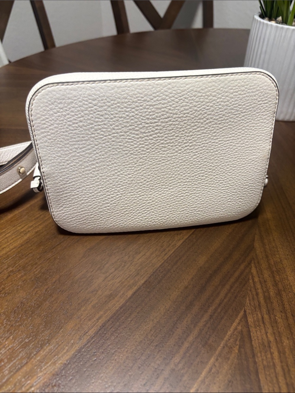 kate spade White Pebbled Leather Crossbody Bucket Bag - Picture 6 of 12